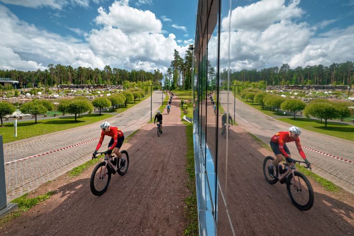 Первый велозаезд серии Gran Fondo Gravel Race в парке Малевича Одинцовского округа