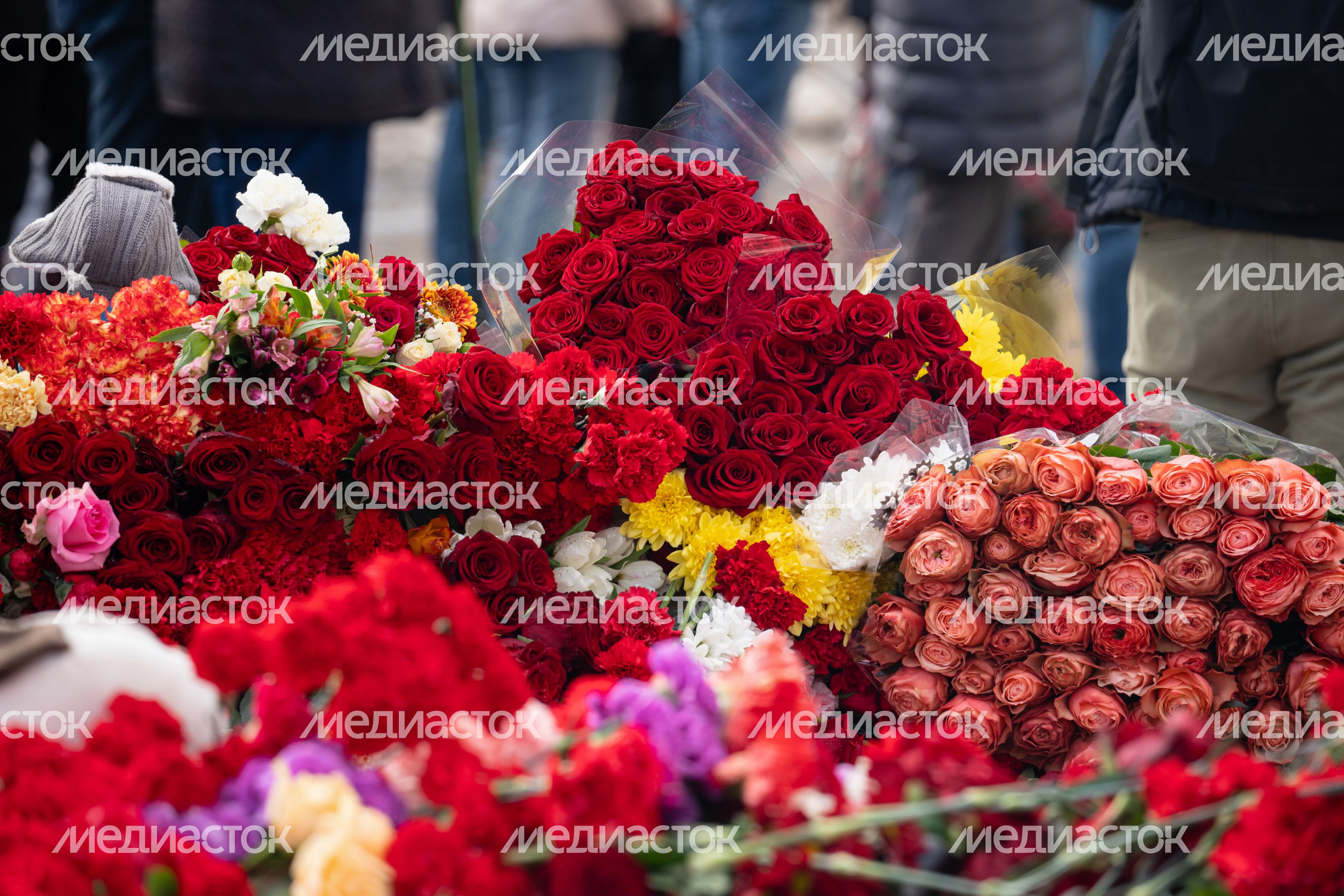 Мемориал памяти погибших в «Крокус Сити Холле» в Красногорске