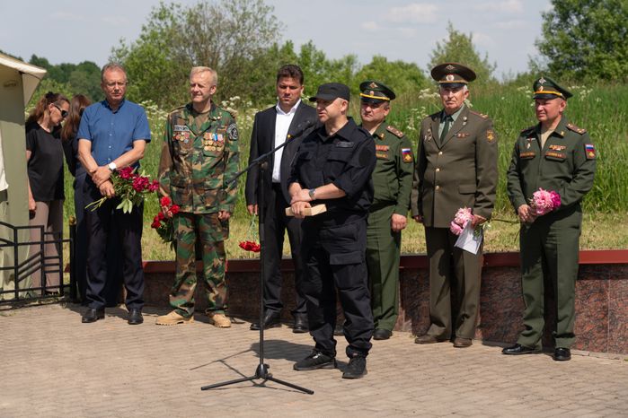 Перезахоронение солдат ВОВ в деревне Ельня
