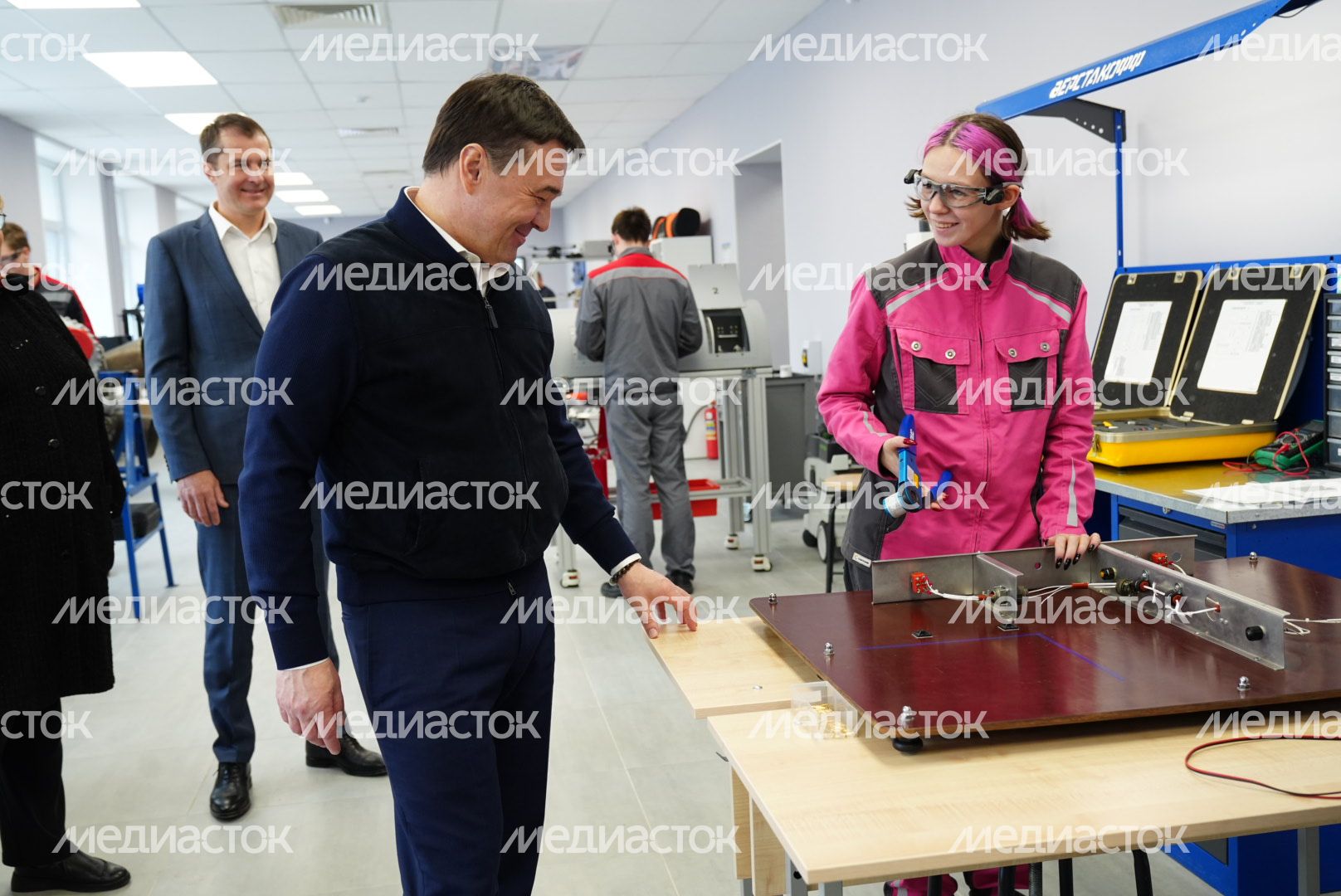 Посещение губернатором Люберецкого техникума