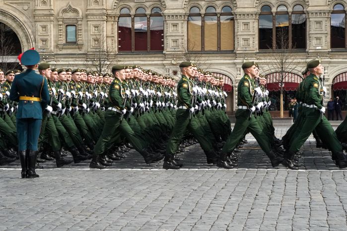 Генеральная репетиция парада Победы в Москве в 2021 году
