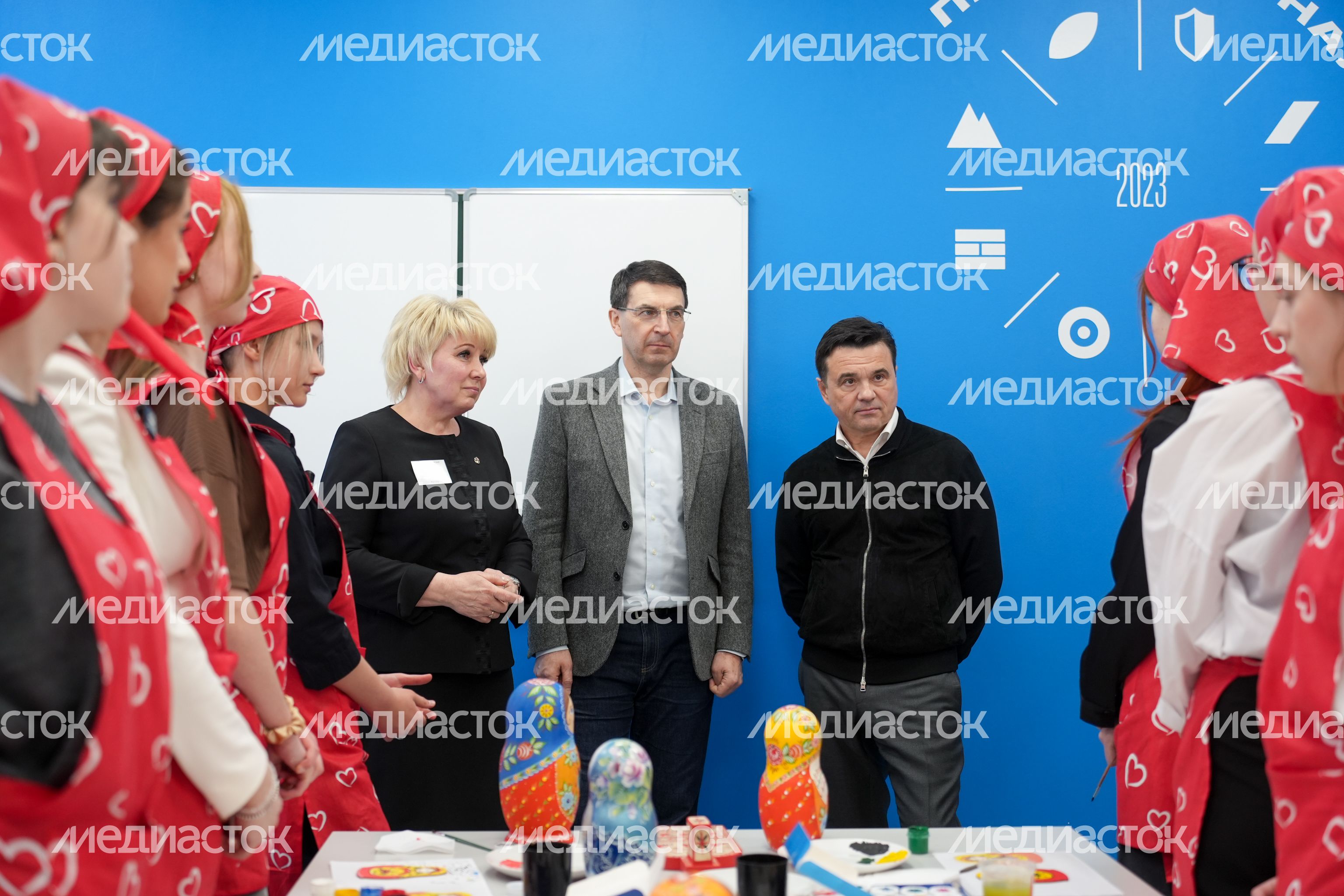 Андрей Воробьев и Игорь Щеголев посетили Дмитровский техникум