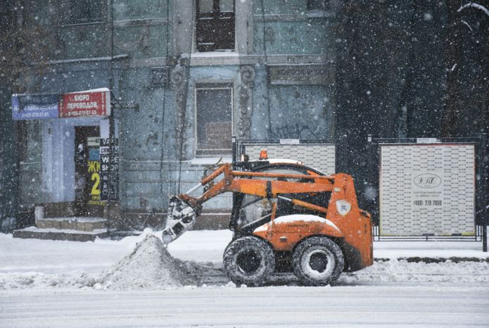 Снегопад в Московском регионе, 18.01.2018