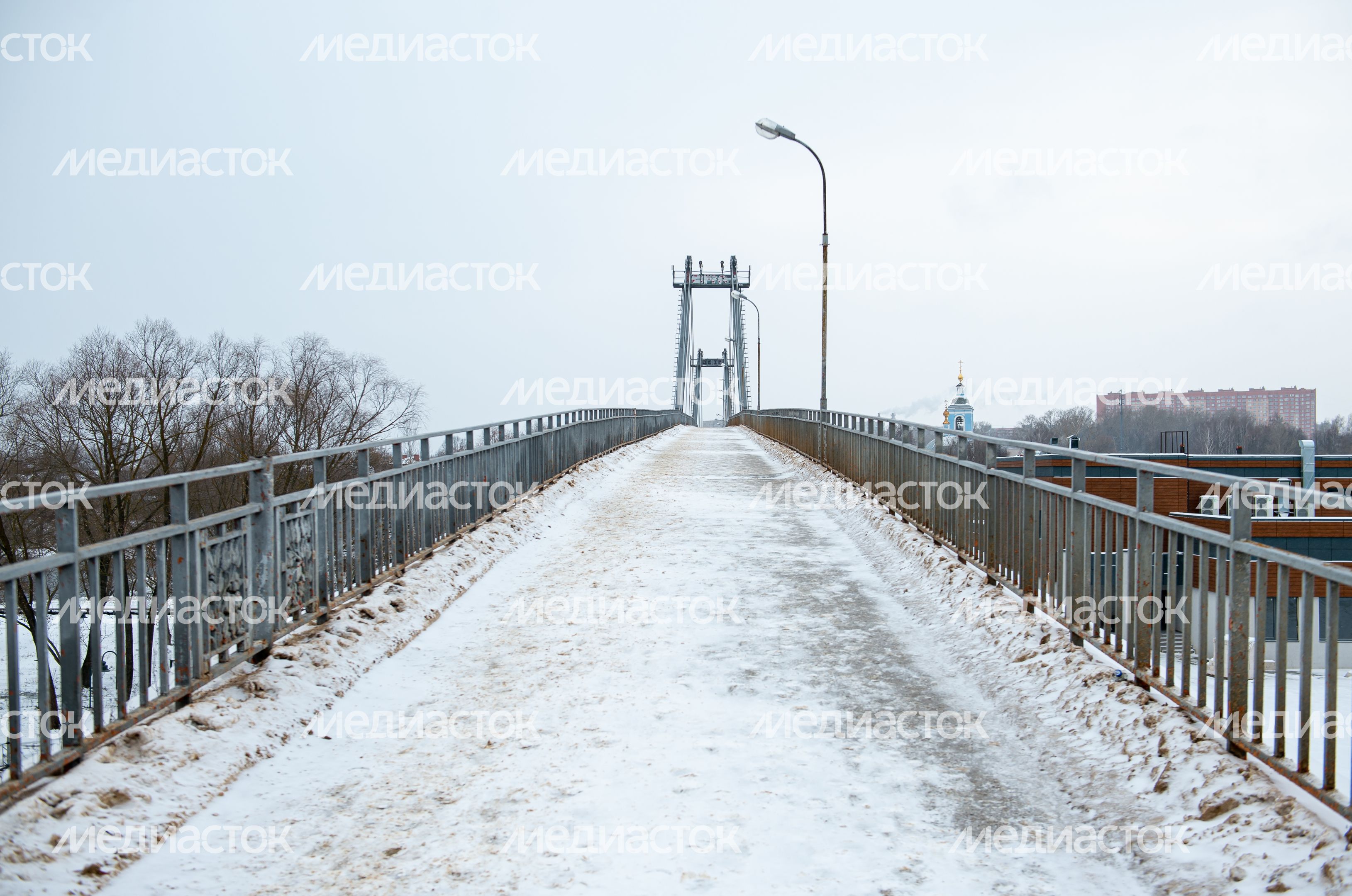 Зимние виды города Воскресенск