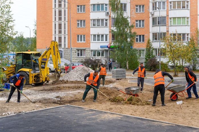 Благоустройство двора в Балашихе на улице Свердлова