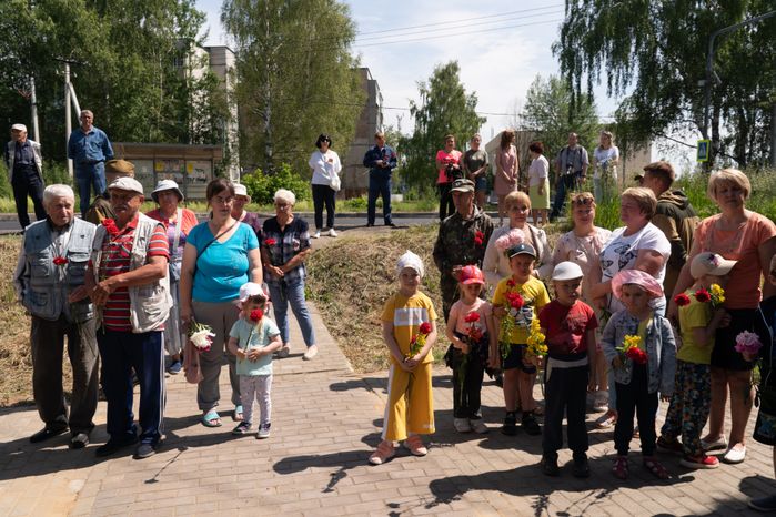 Деревня Слобода. Перезахоронение солдат ВОВ