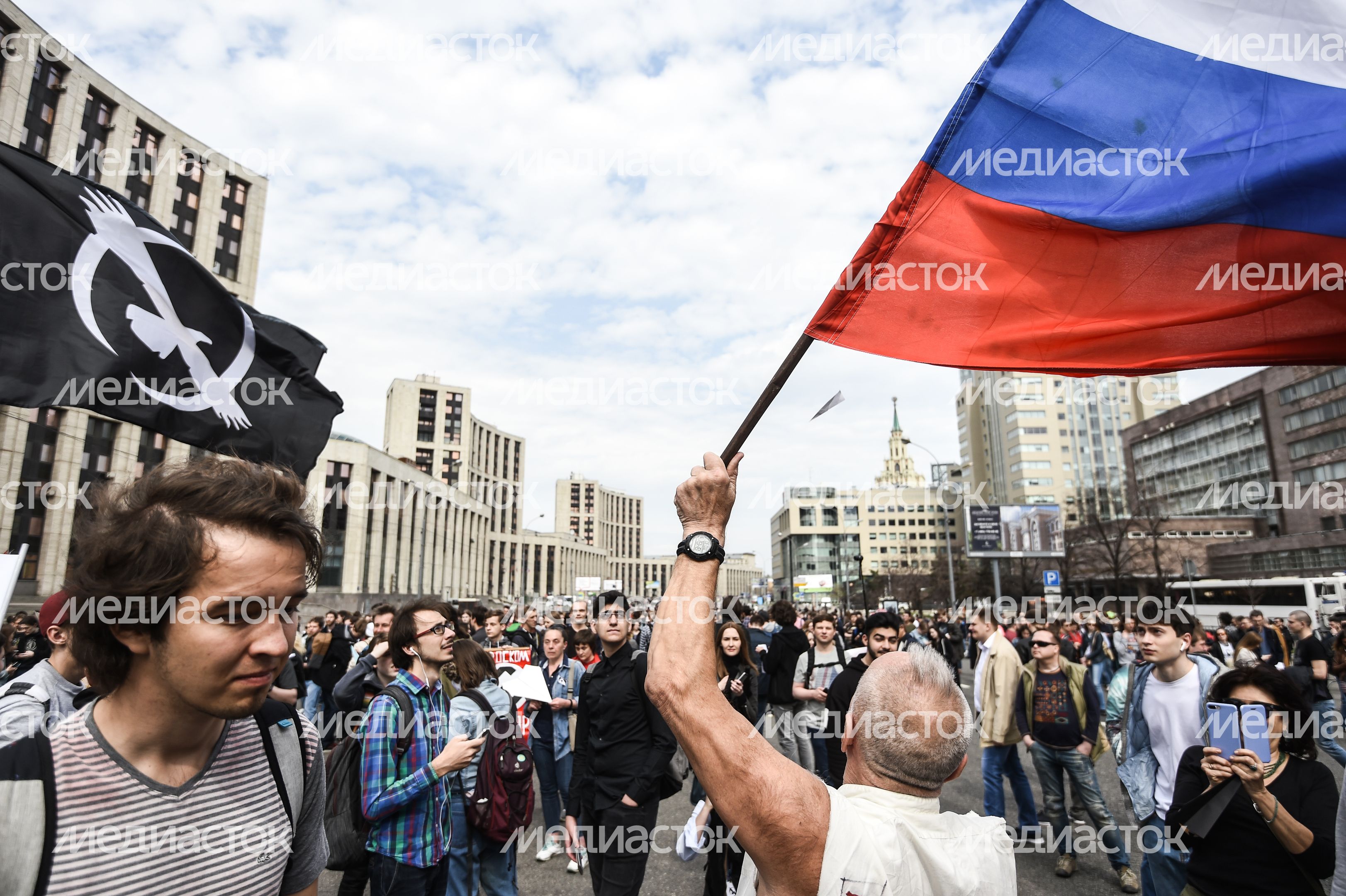 Митинг против блокировки Telegram в Москве