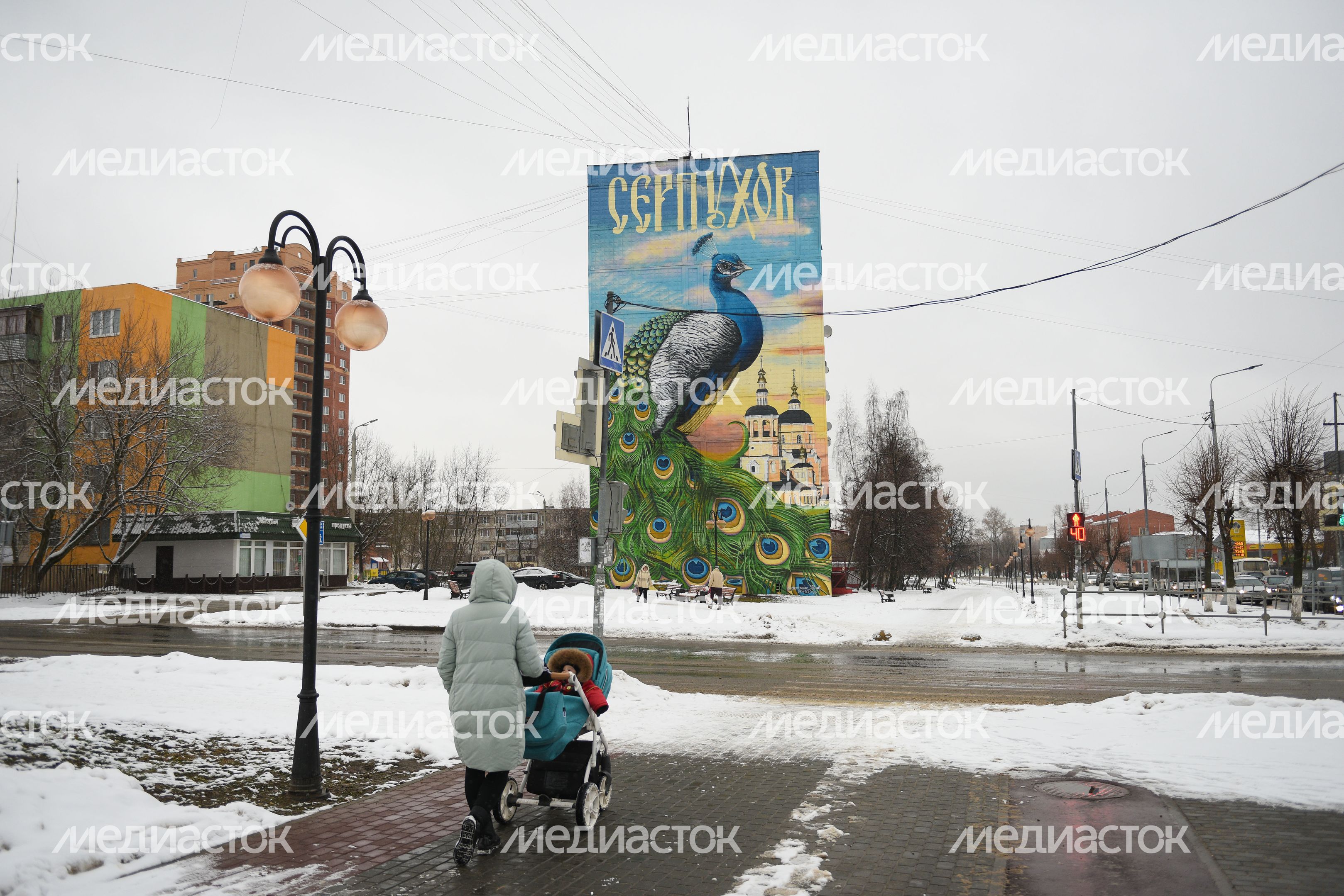 Виды города Серпухов зимой