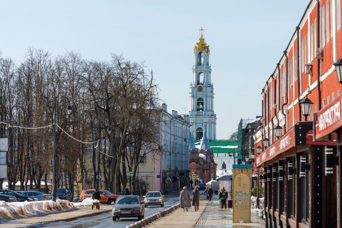 Зимние виды города Сергиев Посад