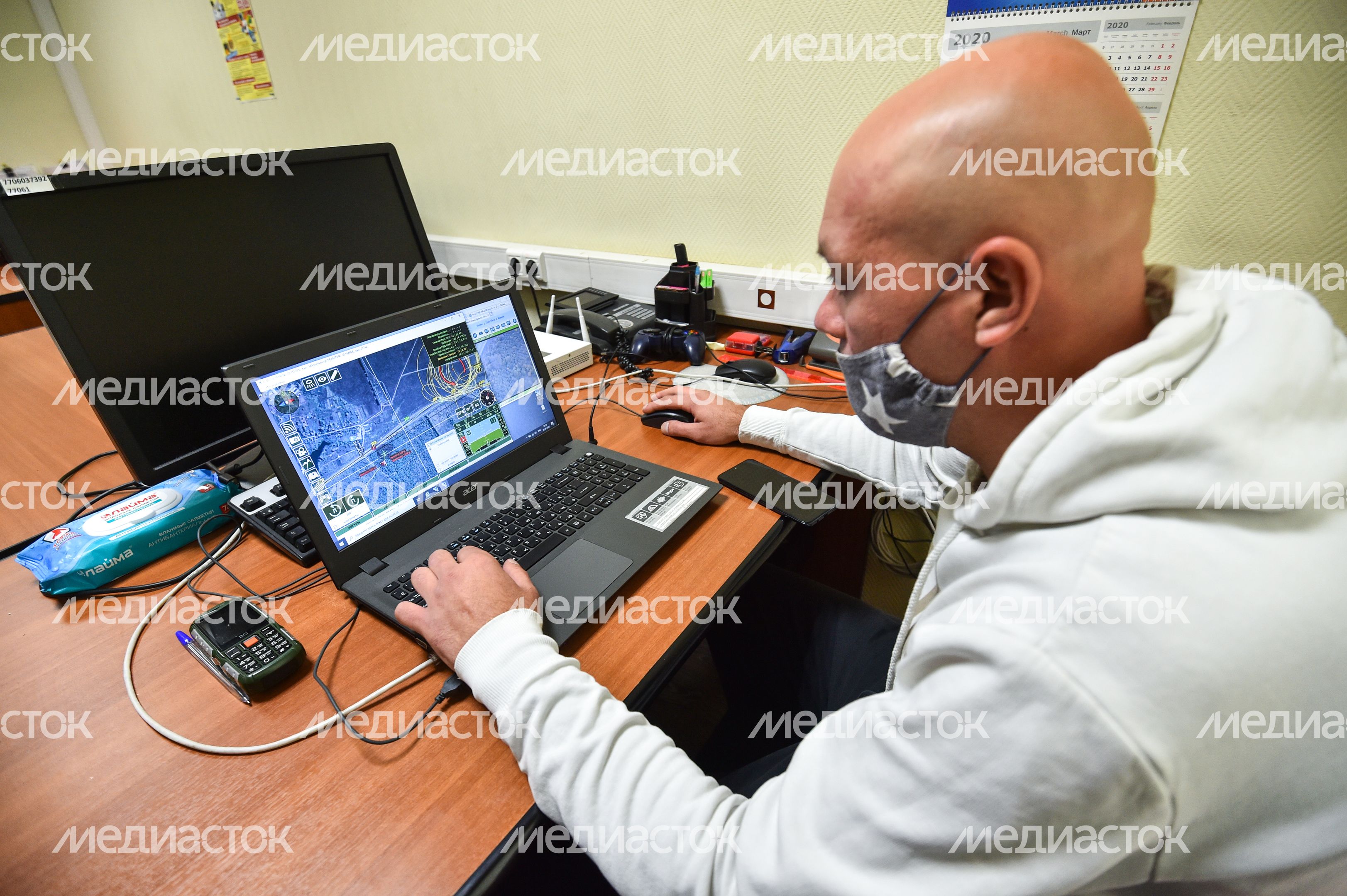 Демонстрация работы беспилотных летательных аппаратов на трассе М-4 «Дон»