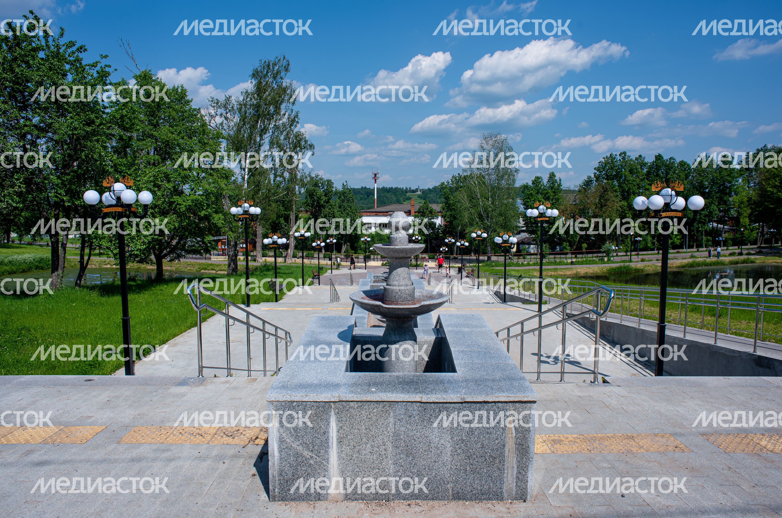 Летние виды города Яхрома
