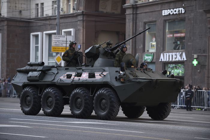 Репетиция Парада Победы на Красной площади в Москве