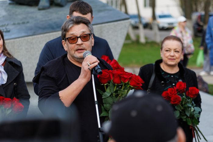Актер Александр Домогаров на открытии Международного кинофестиваля «17 мгновений…» в Павловском Посаде