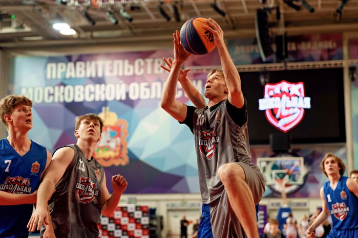 Единая школьная лига по баскетболу 3х3 во Дворце спорта «Видное» Ленинского округа