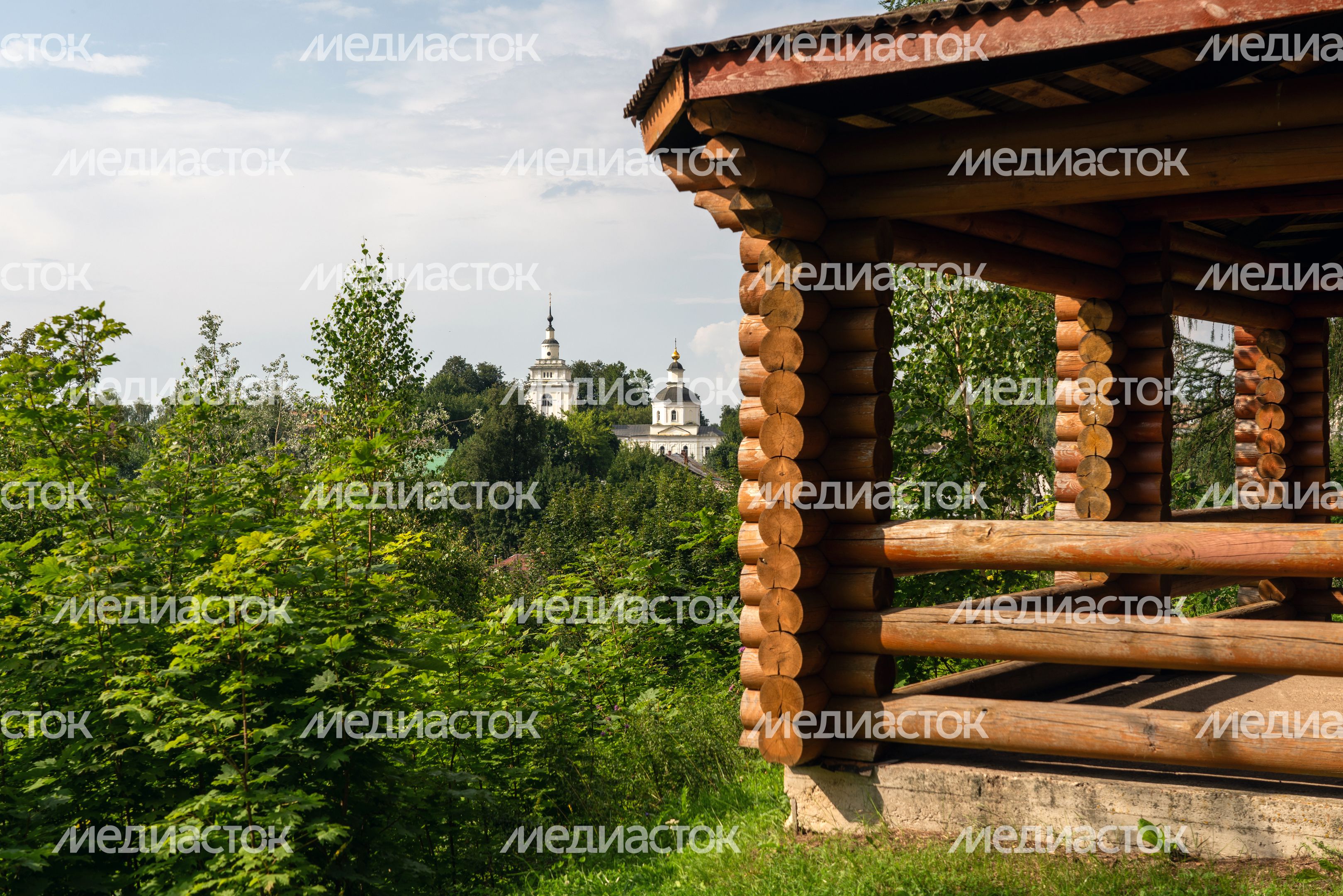 Парк культуры и отдыха "Городок" в Рузе. Лето