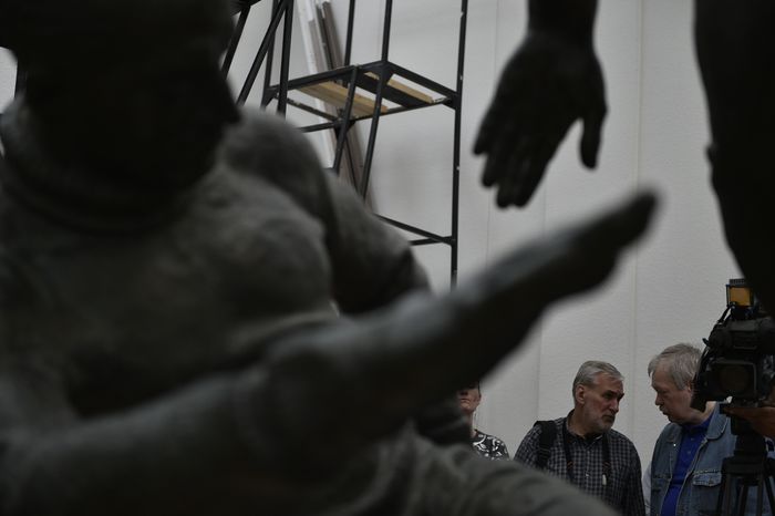 3D-сканирование скульптуры Чайкова «Футболисты» в Третьяковке