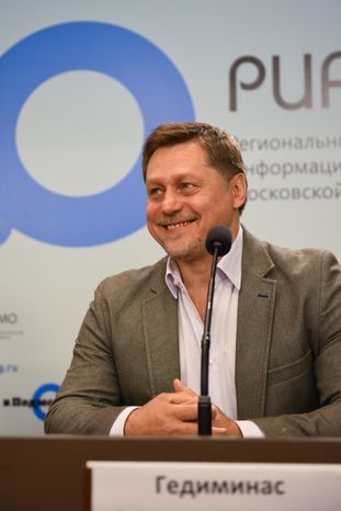 Пресс-конференция Гедиминаса Таранды в РИАМО