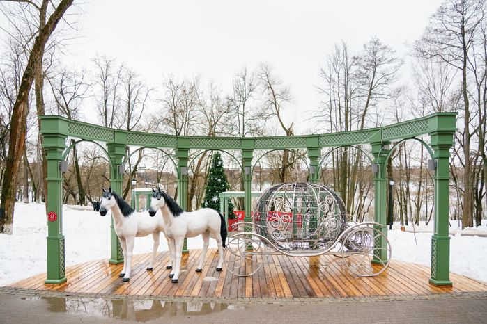 Раменский городской парк культуры и отдыха зимой