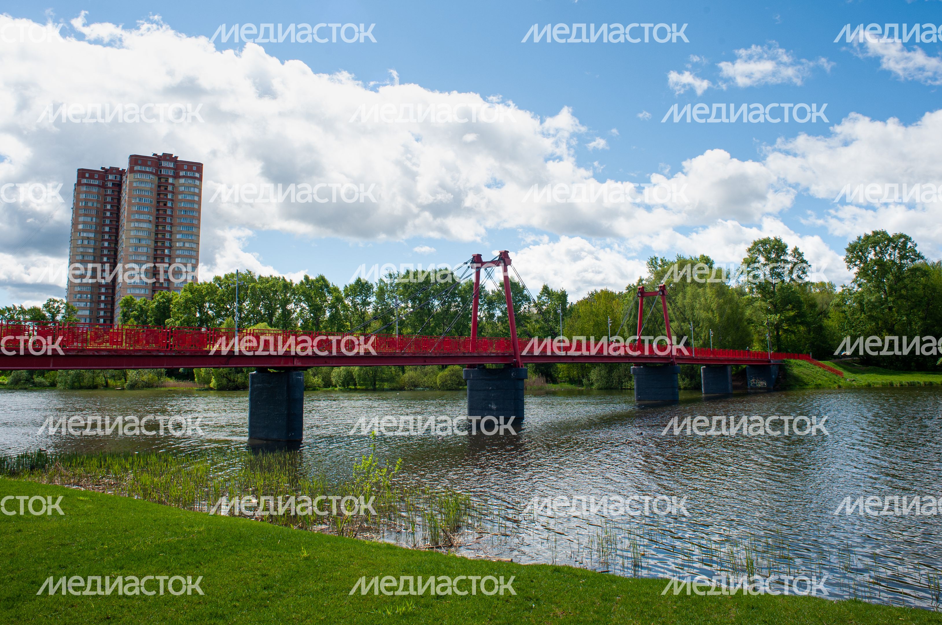 Весенние виды города Пушкино