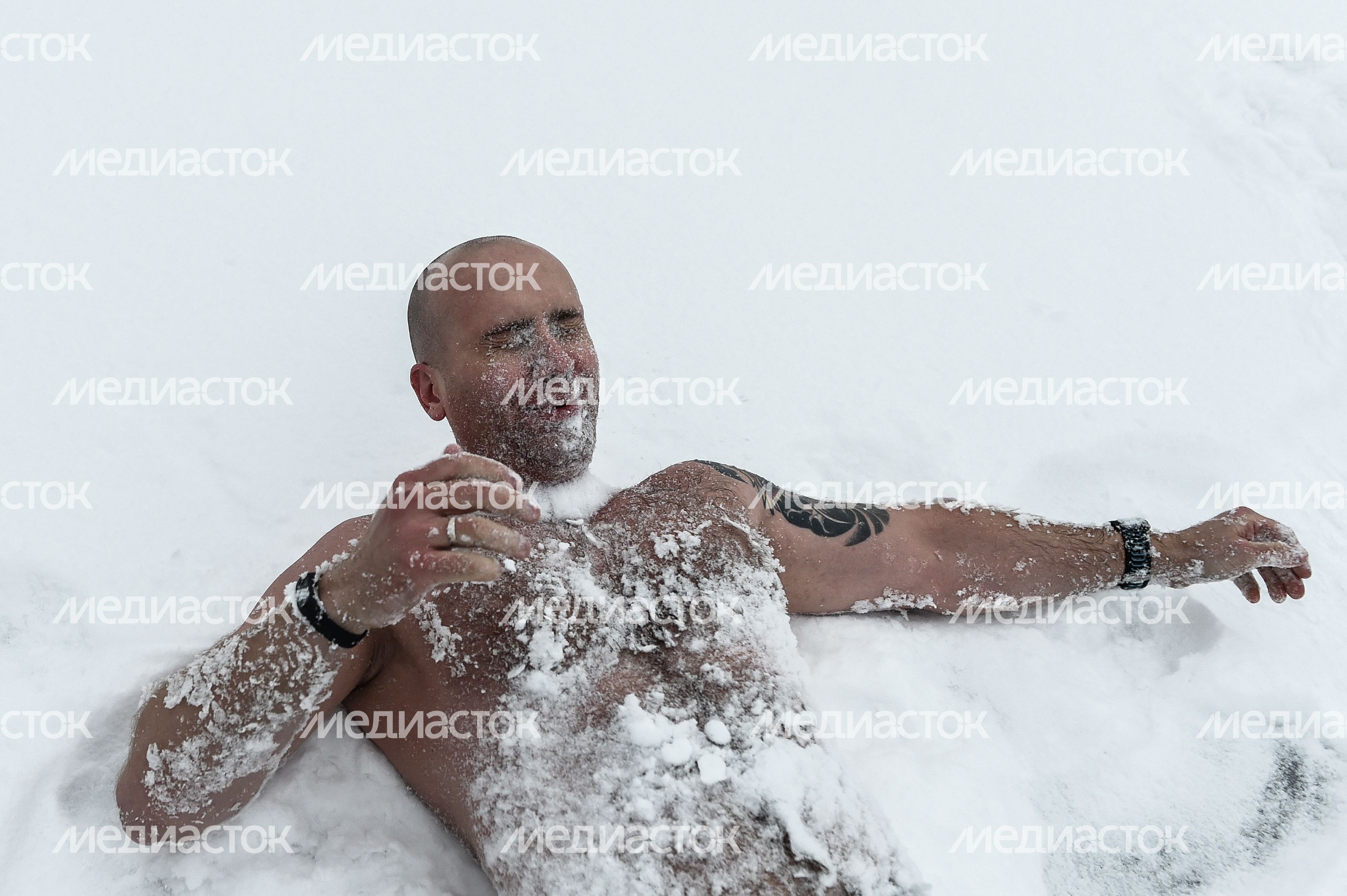 Купание моржей в Долгопрудном