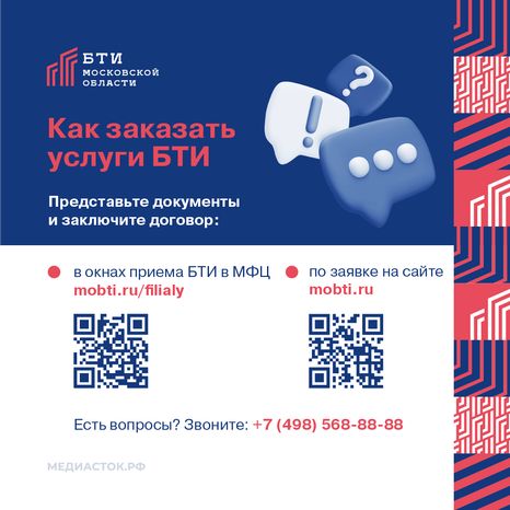 Услуги БТИ Московской области квадрат 11