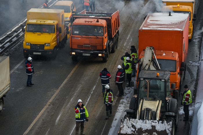 Тушинский тоннель затопило в Москве