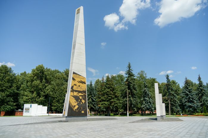 Мемориальный парк в Коломне летом