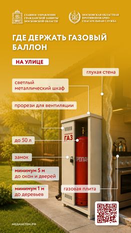 Газовый баллон на даче вертикаль 07