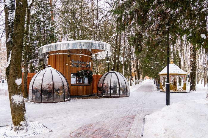 Кафе в городском парке «Гучково» в Дедовске округа Истра