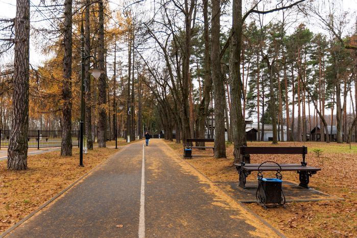 Глуховский парк в Ногинске осенью