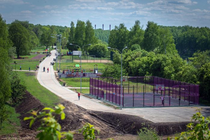 Городской парк в Долгопрудном