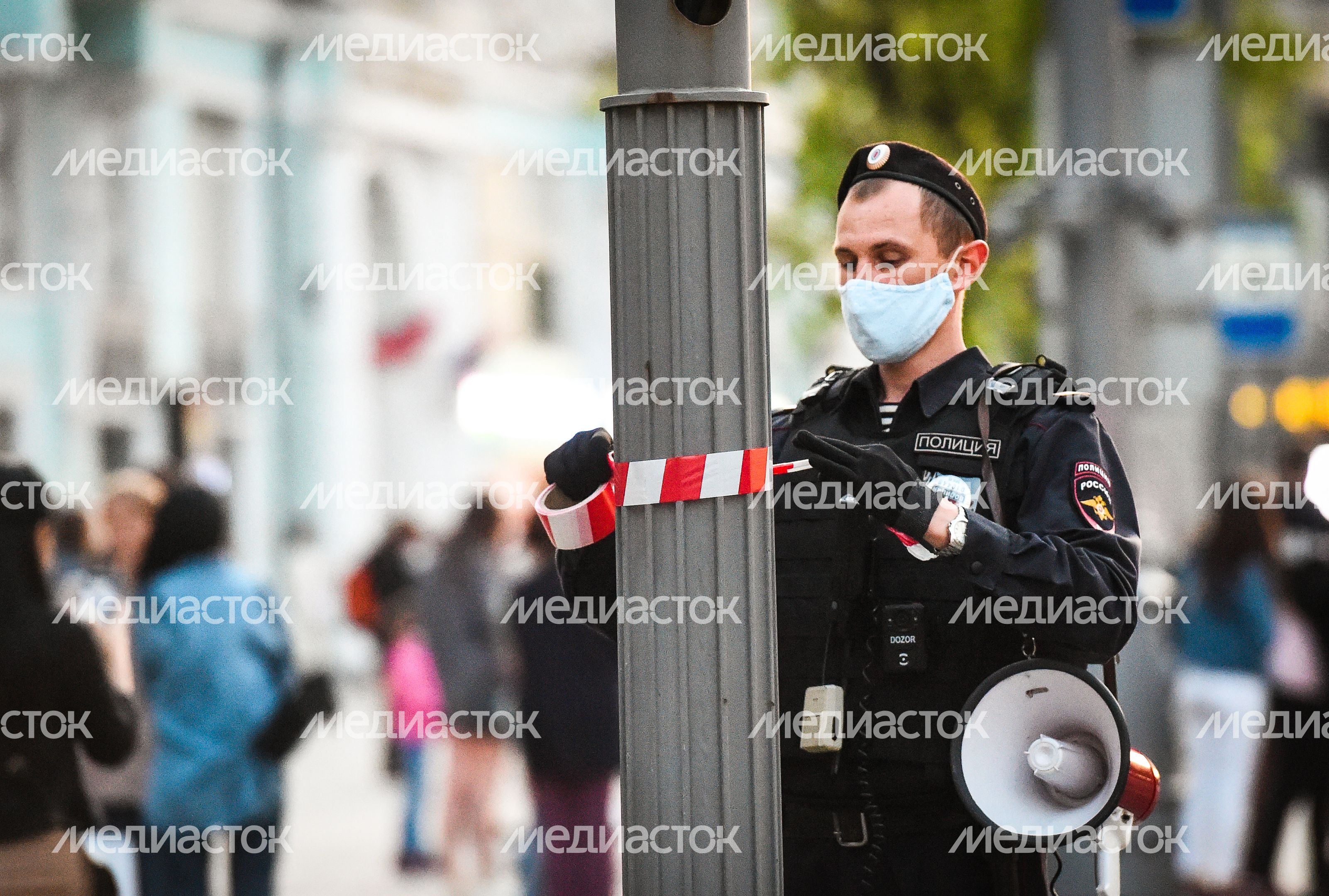 Пешая репетиция парада Победы в Москве