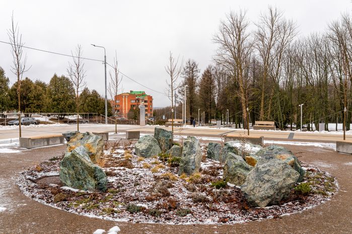 Благоустройство парка Победы в Пущино