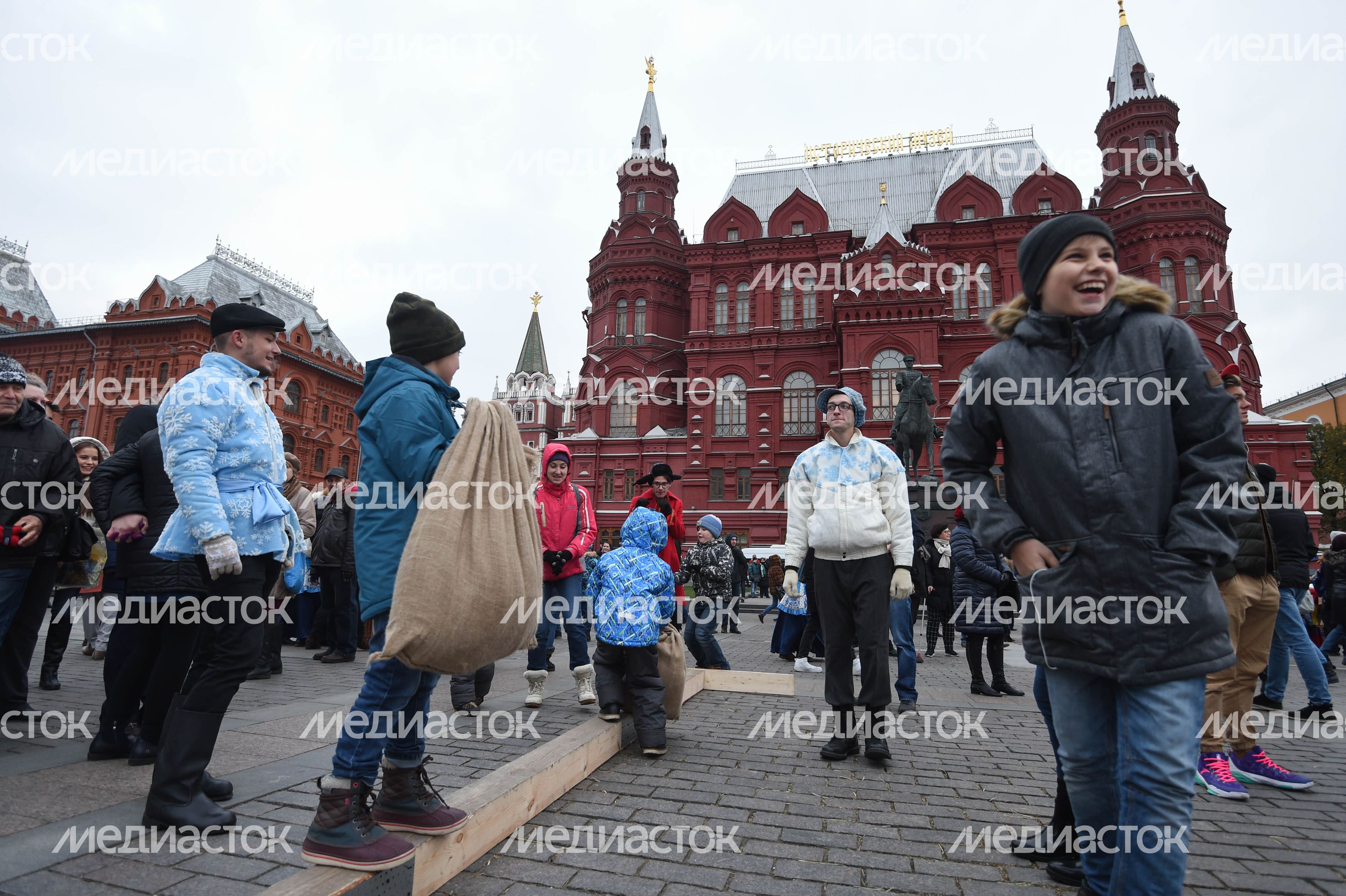 Празднование Дня народного единства в центре Москвы