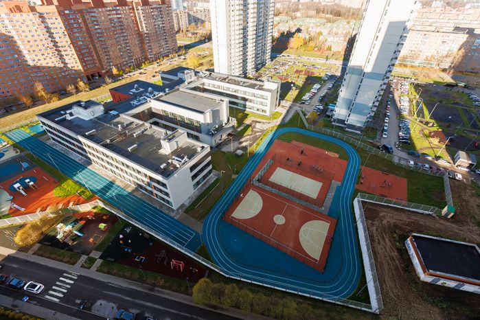 Новый корпус средней школы №11 в мкр. Центральный Долгопрудного