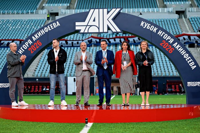 Церемония награждения победителей детского футбольного турнира «Кубок Акинфеева» 2026 на «Арене Химки»