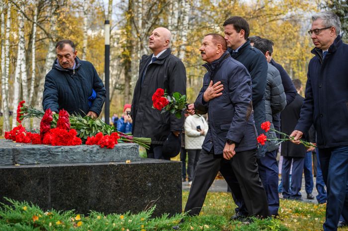 Торжественная встреча космонавтов-рекордсменов по пребыванию на МКС в Звездном городке