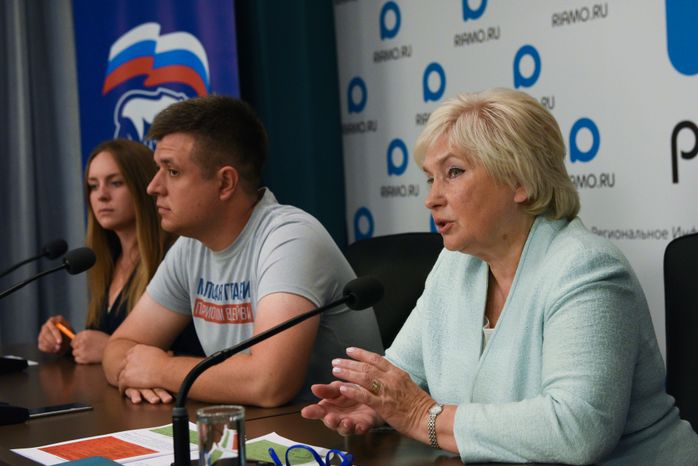 Пресс-конференция подмосковного отделения «Единой России», посвященная итогам выборов в советы депутатов городских округов Московской области