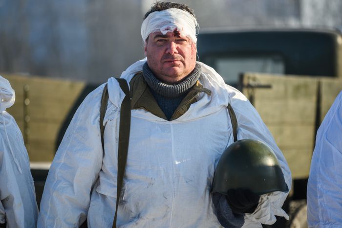 Военно-историческая реконструкция в музее танка Т-34 в Мытищах