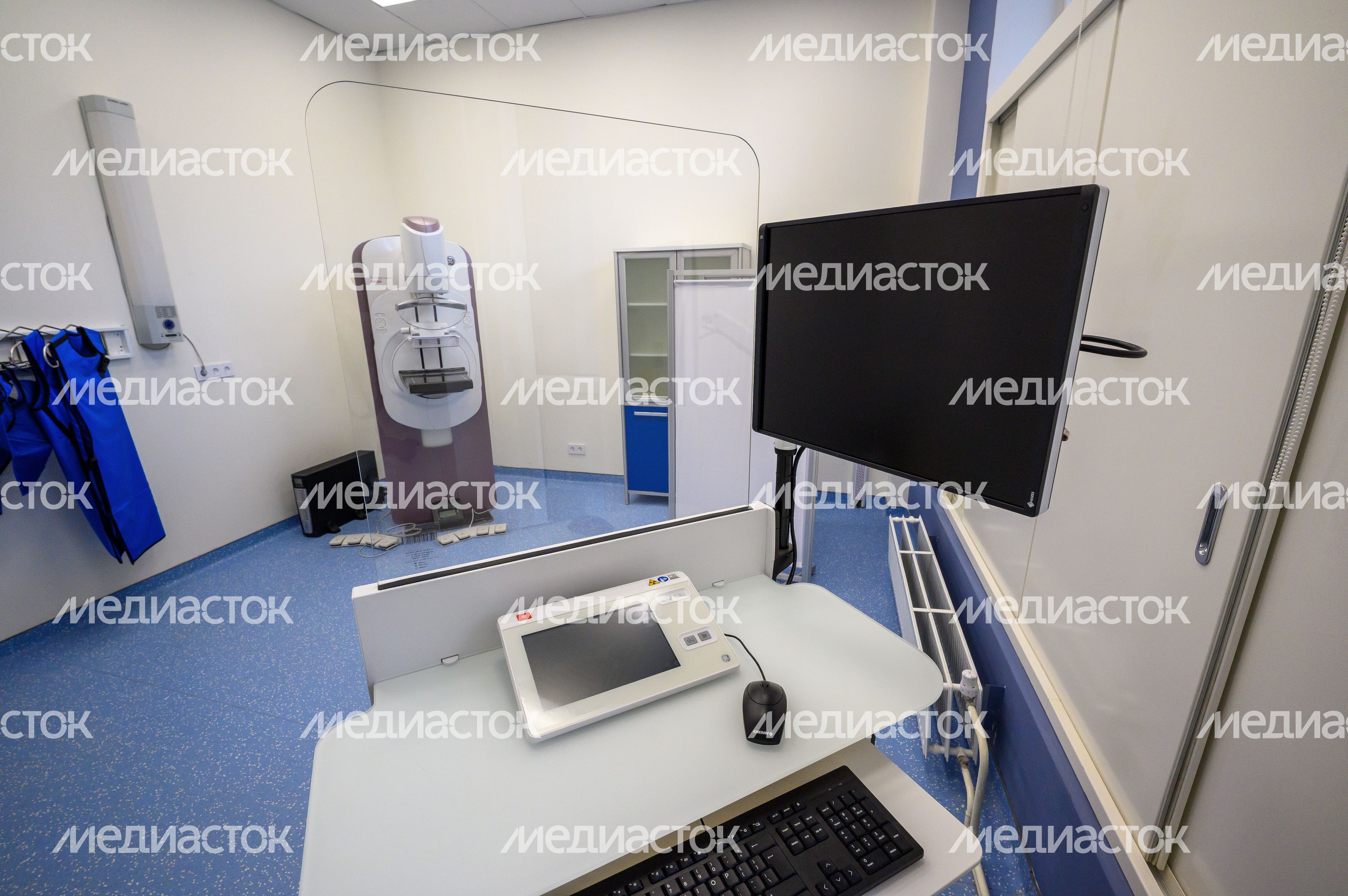Цифровой маммограф в новой поликлинике поселка Октябрьский округа Люберцы