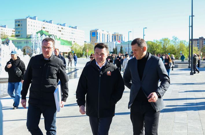В Дмитрове завершен I этап реконструкции Советской площади