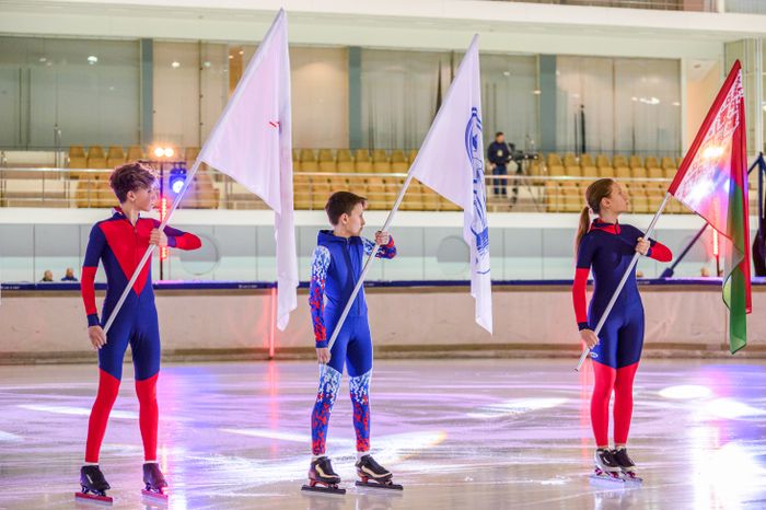Церемония открытия чемпионата России по конькобежному спорту в Коломне