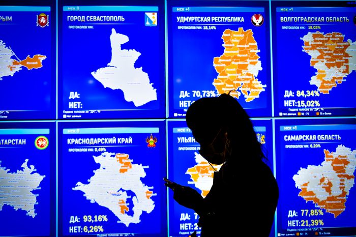 Подведение итогов голосования по внесению поправок в Конституцию РФ