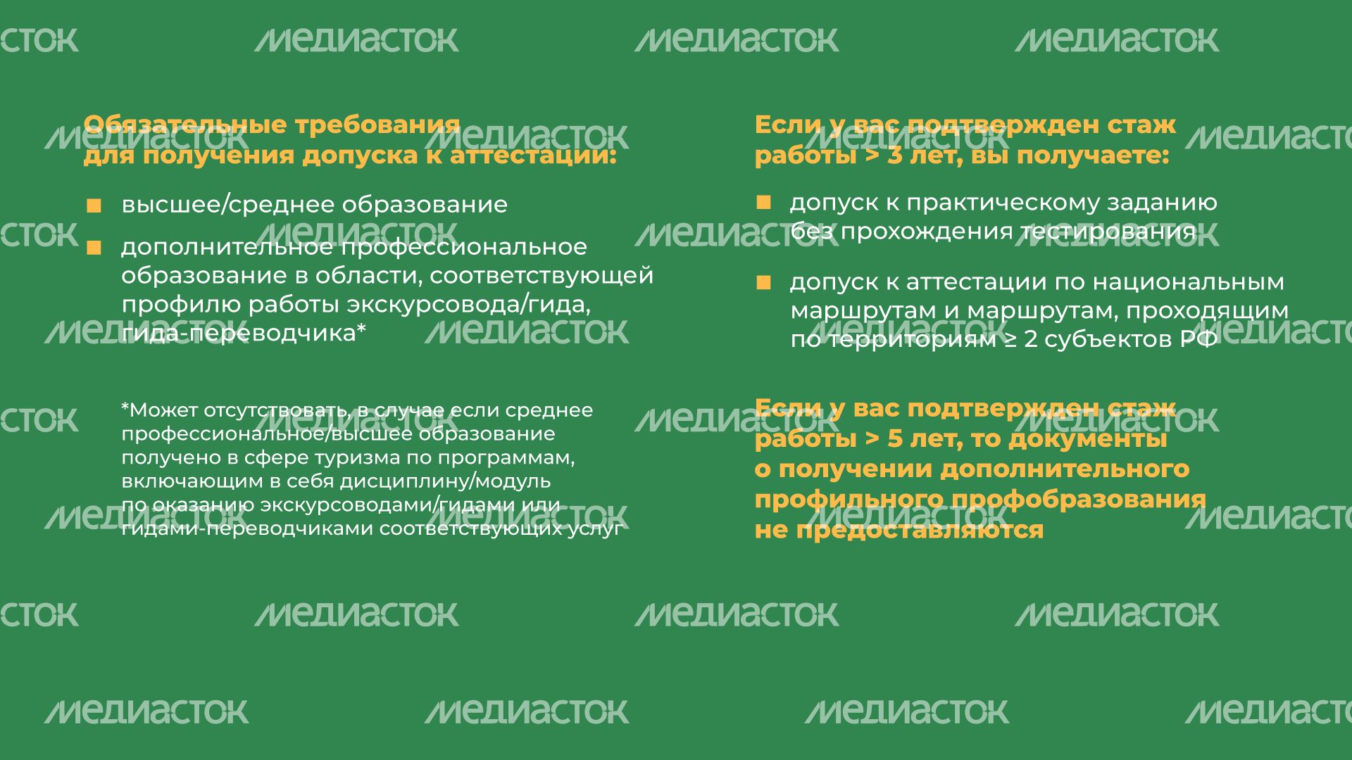 Аттестация экскурсоводов Аттестация экскурсоводов
