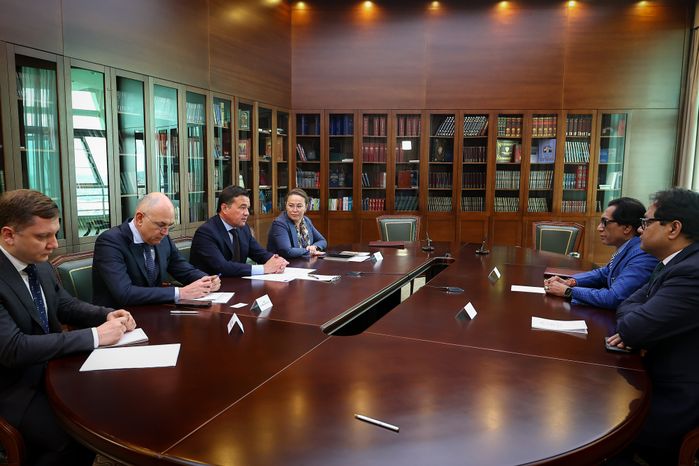 Встреча Губернатора Подмосковья с управляющим директором «Uflex Group» Ашоком Чатурведи