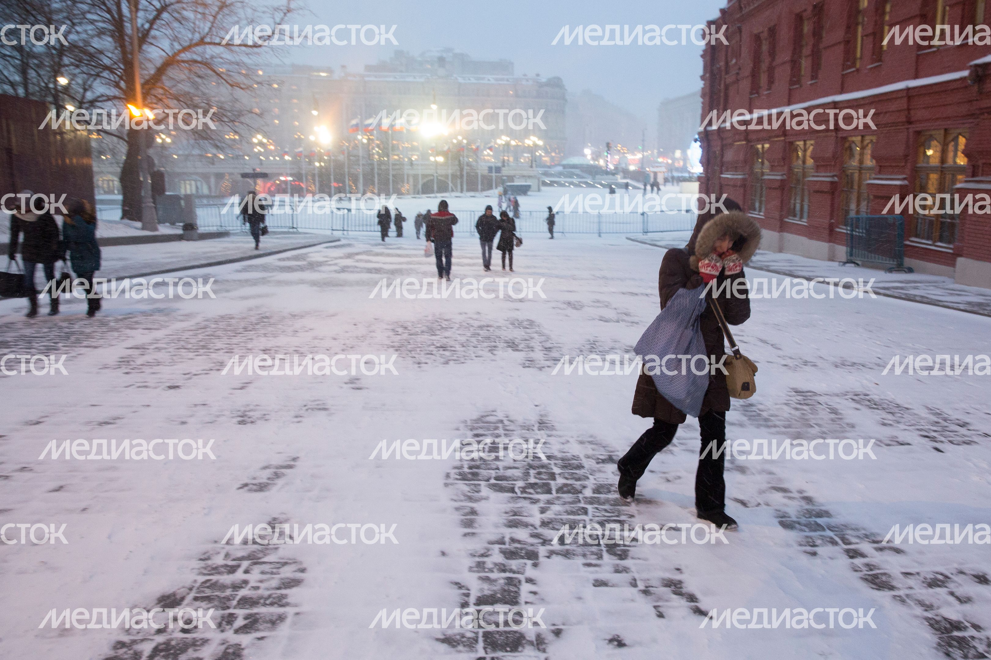 Снегопад в Москве