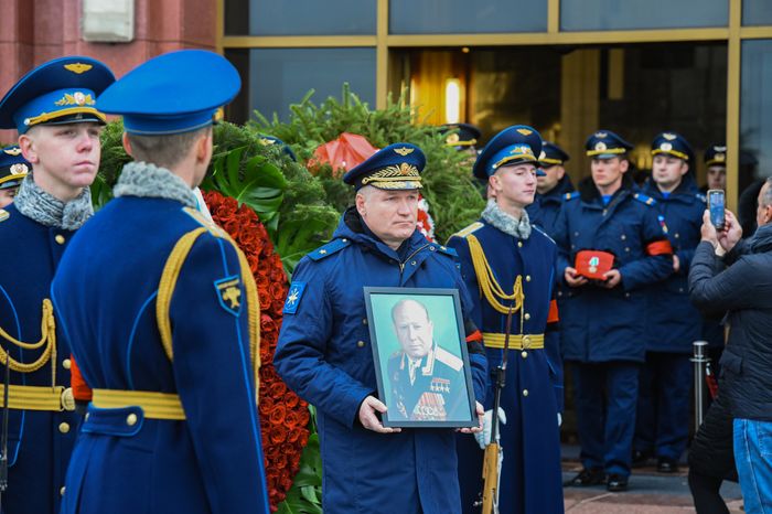 Церемония прощания с космонавтом Алексеем Леоновым в Подмосковье