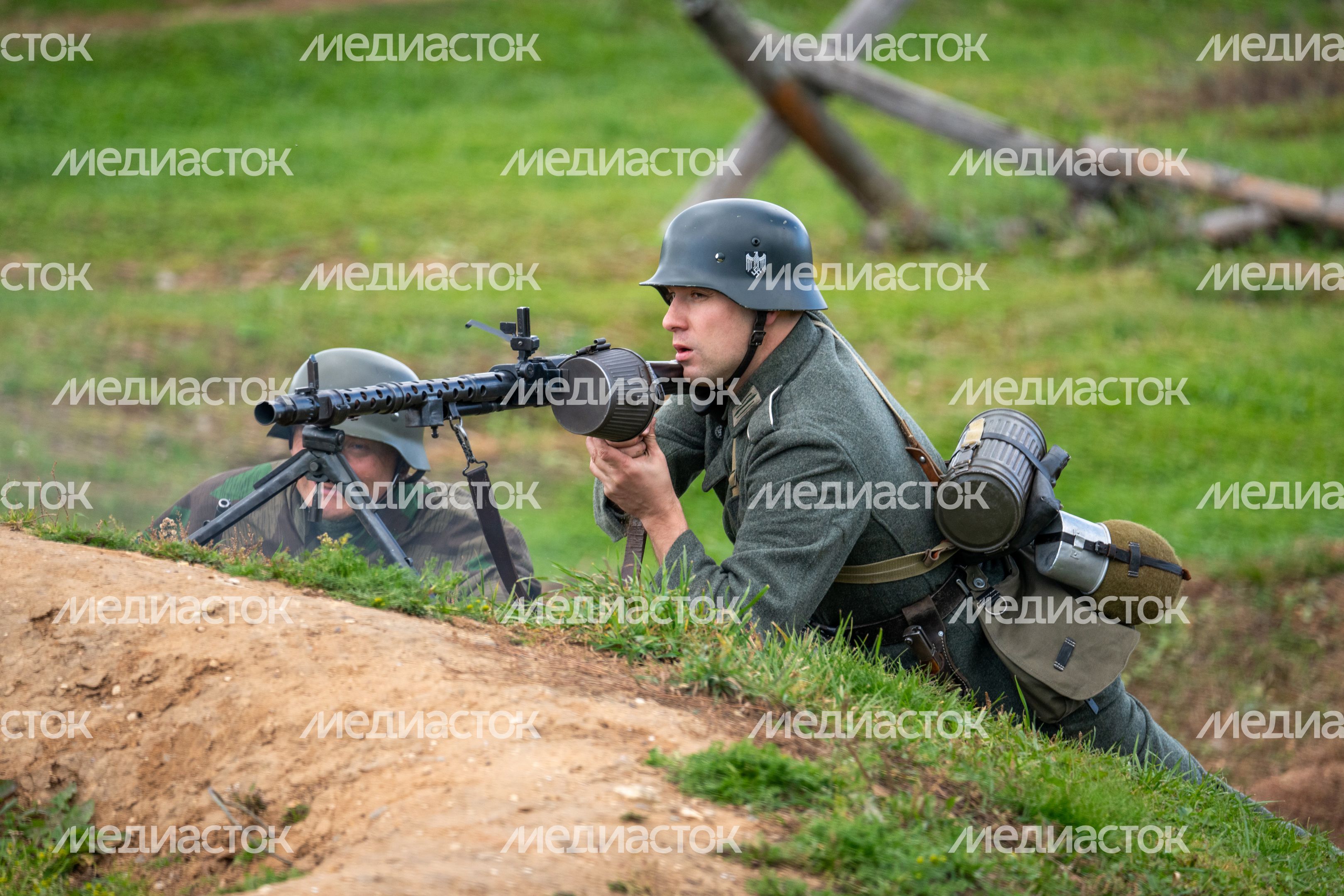 Военно-историческая реконструкция «Последний провыв. Суровая осень 41-го года» в Центральном парке «Патриот»