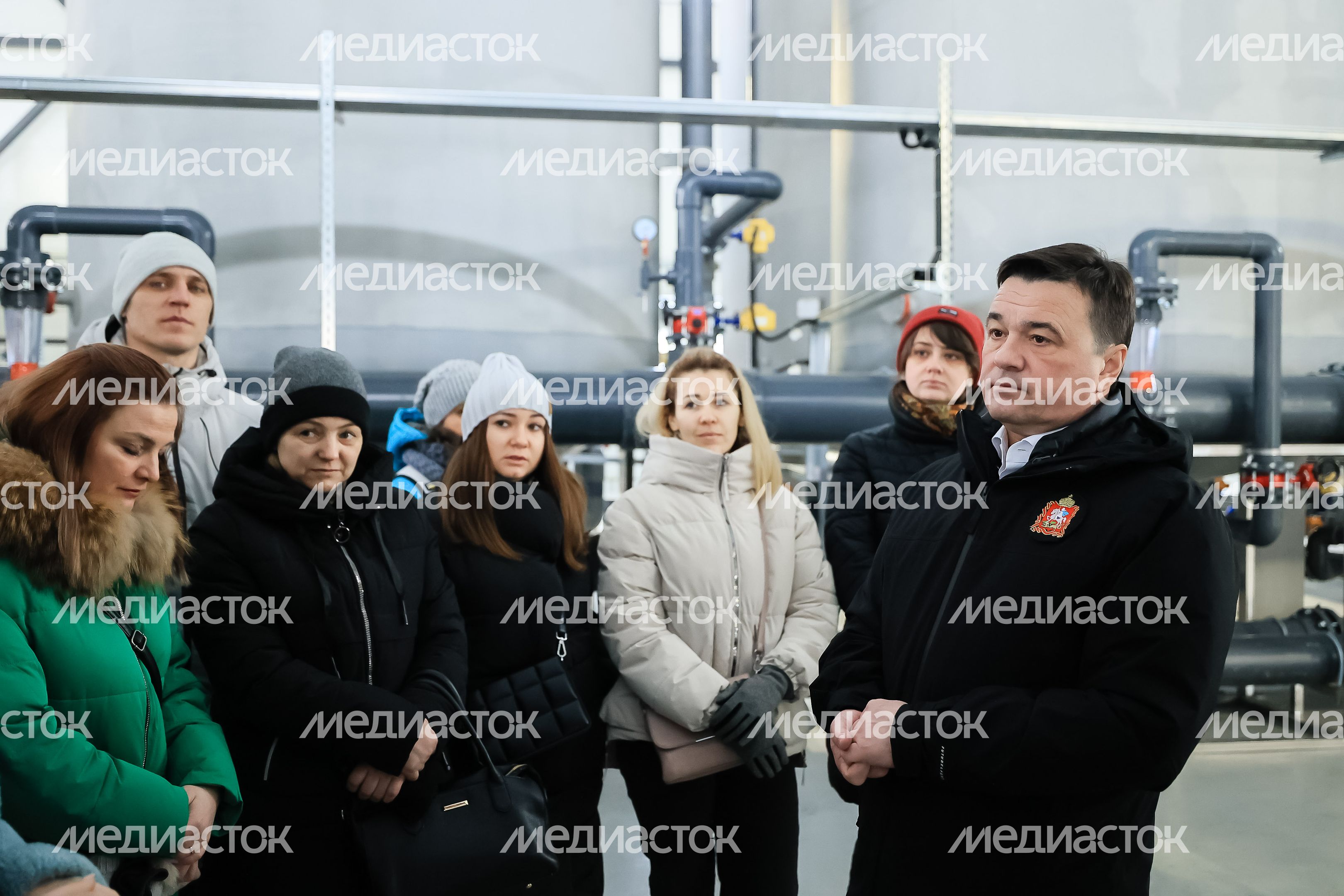 Посещение губернатором Подмосковья ВЗУ во Фрязине