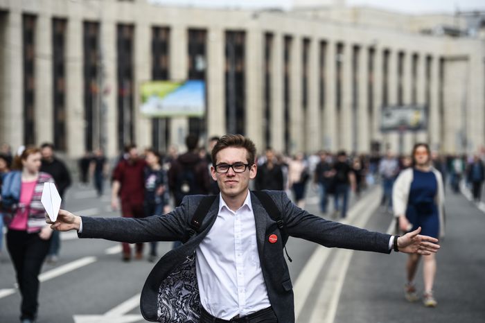 Митинг против блокировки Telegram в Москве